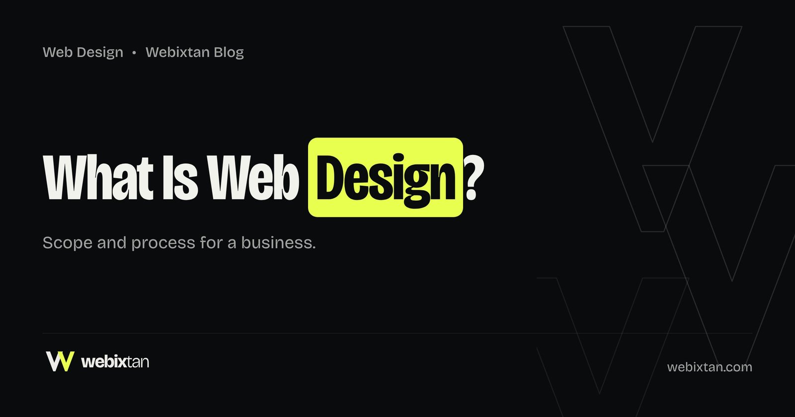 What Is Web Design? Scope and Process for a Business